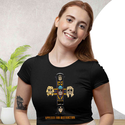 guns n' roses appetite for destruction crop top music band buy online india the banyan tee tbt men women girls boys unisex black