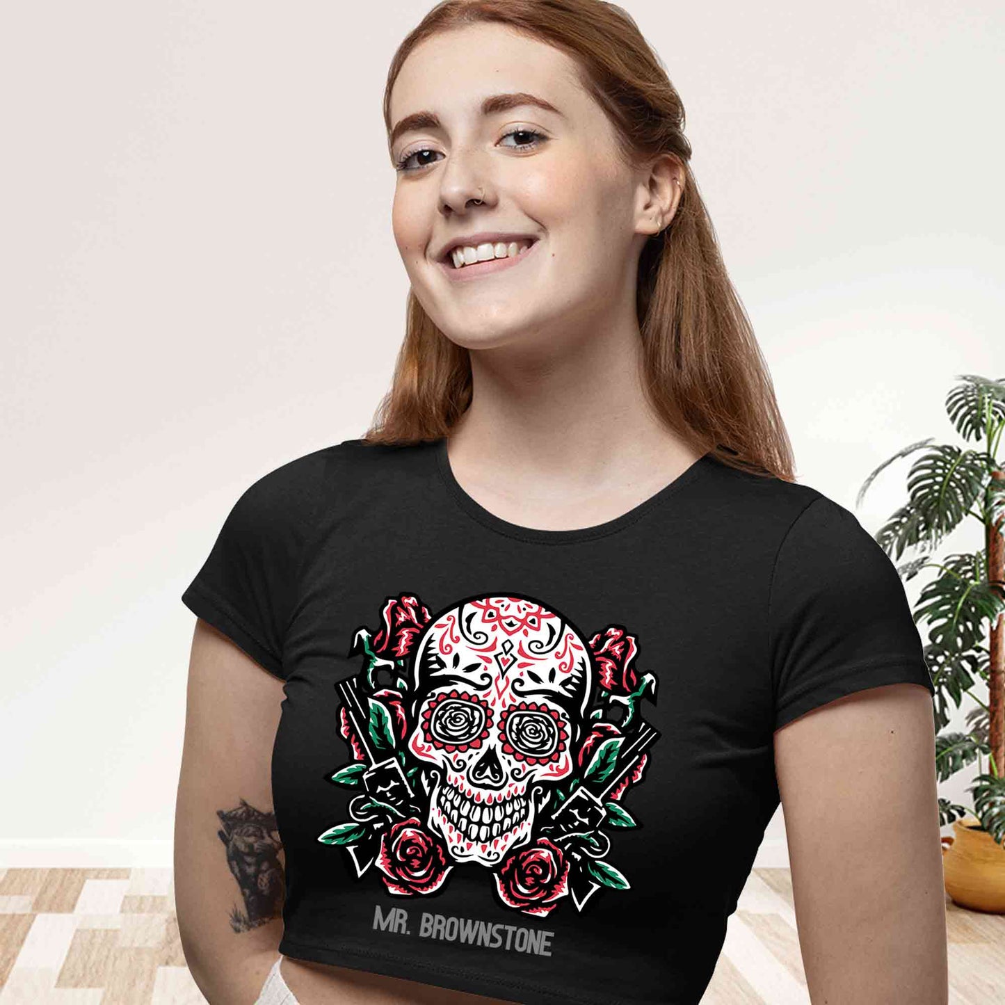 guns n' roses mr. brownstone crop top music band buy online india the banyan tee tbt men women girls boys unisex black - axl rose