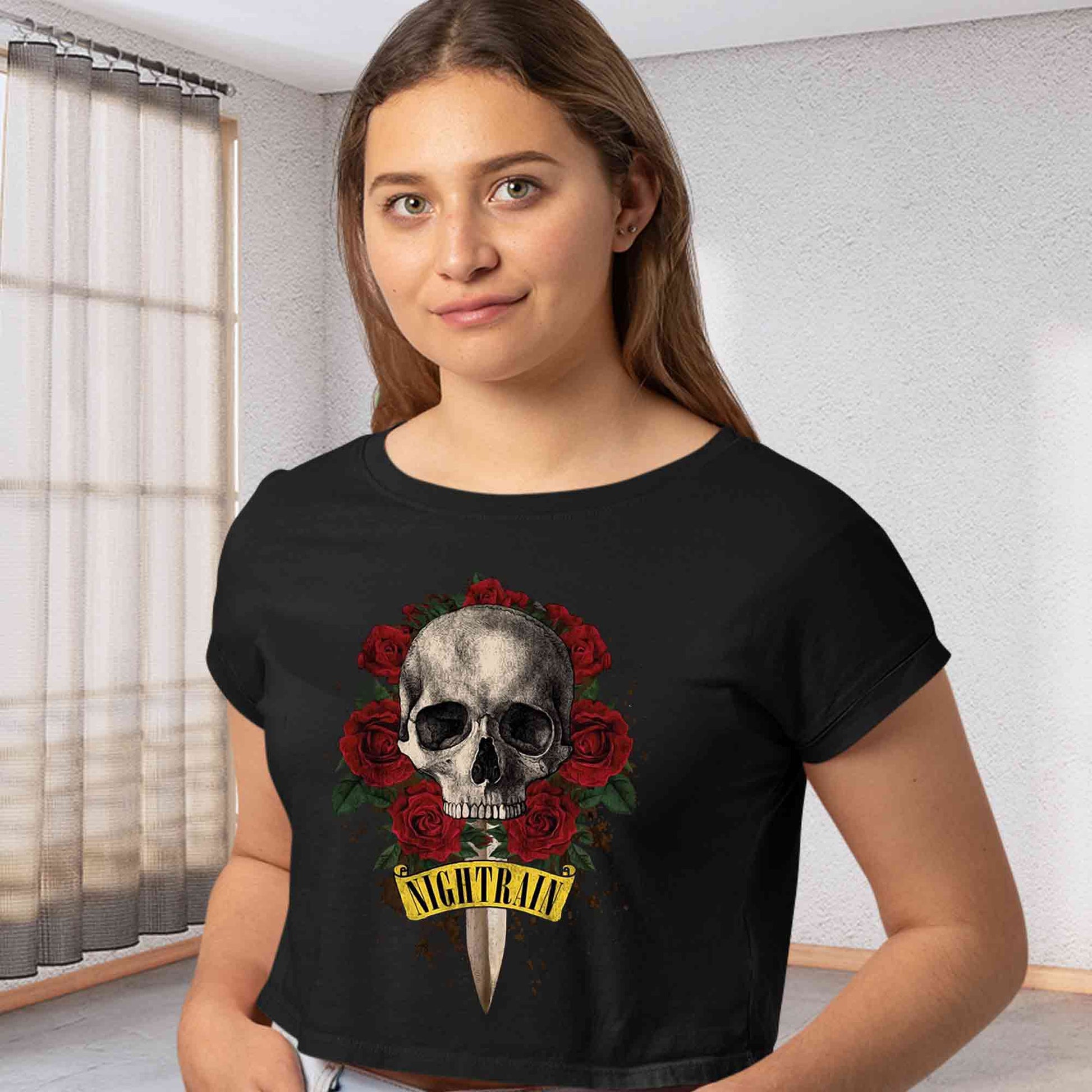 guns n' roses nightrain crop top music band buy online india the banyan tee tbt men women girls boys unisex black