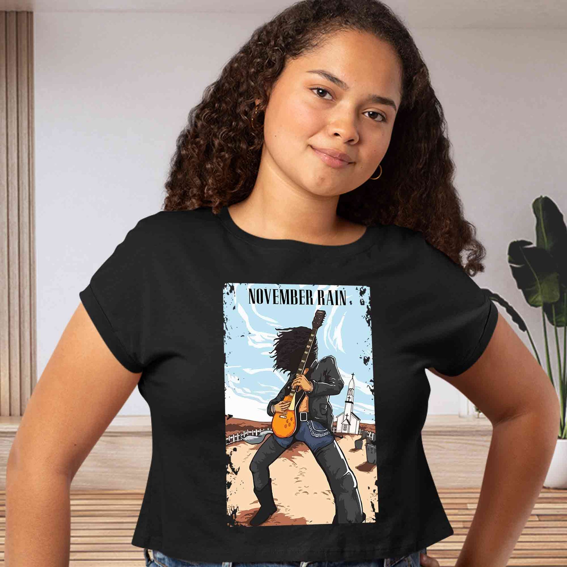 guns n' roses november rain crop top music band buy online india the banyan tee tbt men women girls boys unisex black
