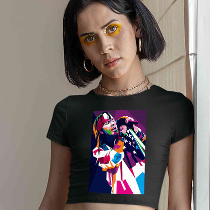 guns n' roses pop art crop top music band buy online india the banyan tee tbt men women girls boys unisex black - axl rose