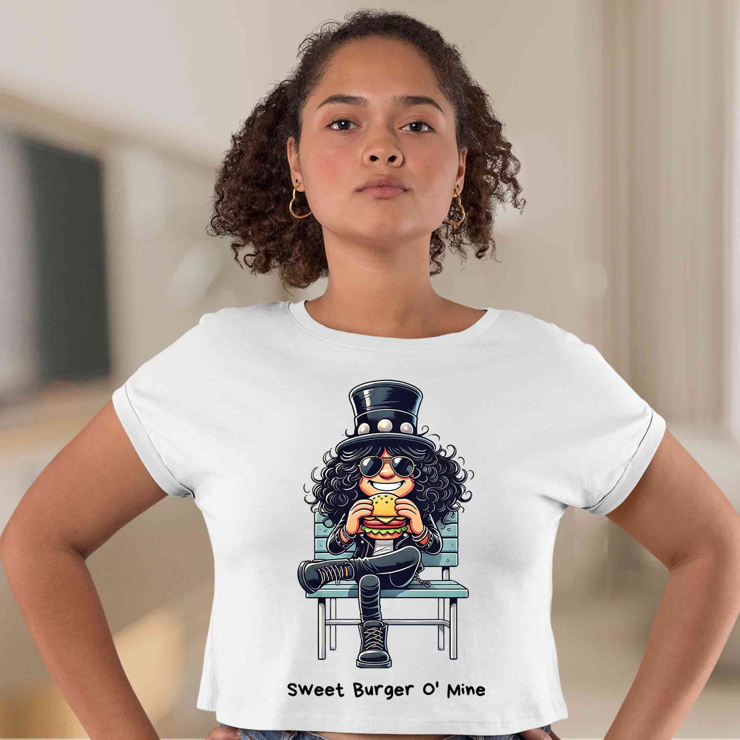 guns n' roses sweet burger o' mine crop top music band buy online india the banyan tee tbt men women girls boys unisex s