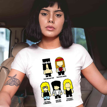 guns n' roses toon rebels crop top music band buy online india the banyan tee tbt men women girls boys unisex xs