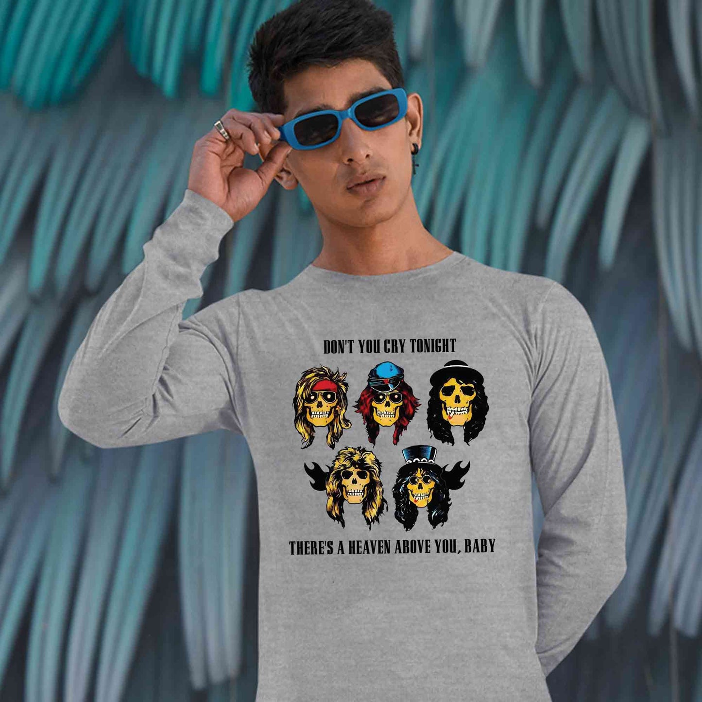 guns n' roses don't cry full sleeves long sleeves music band buy online india the banyan tee tbt men women girls boys unisex gray