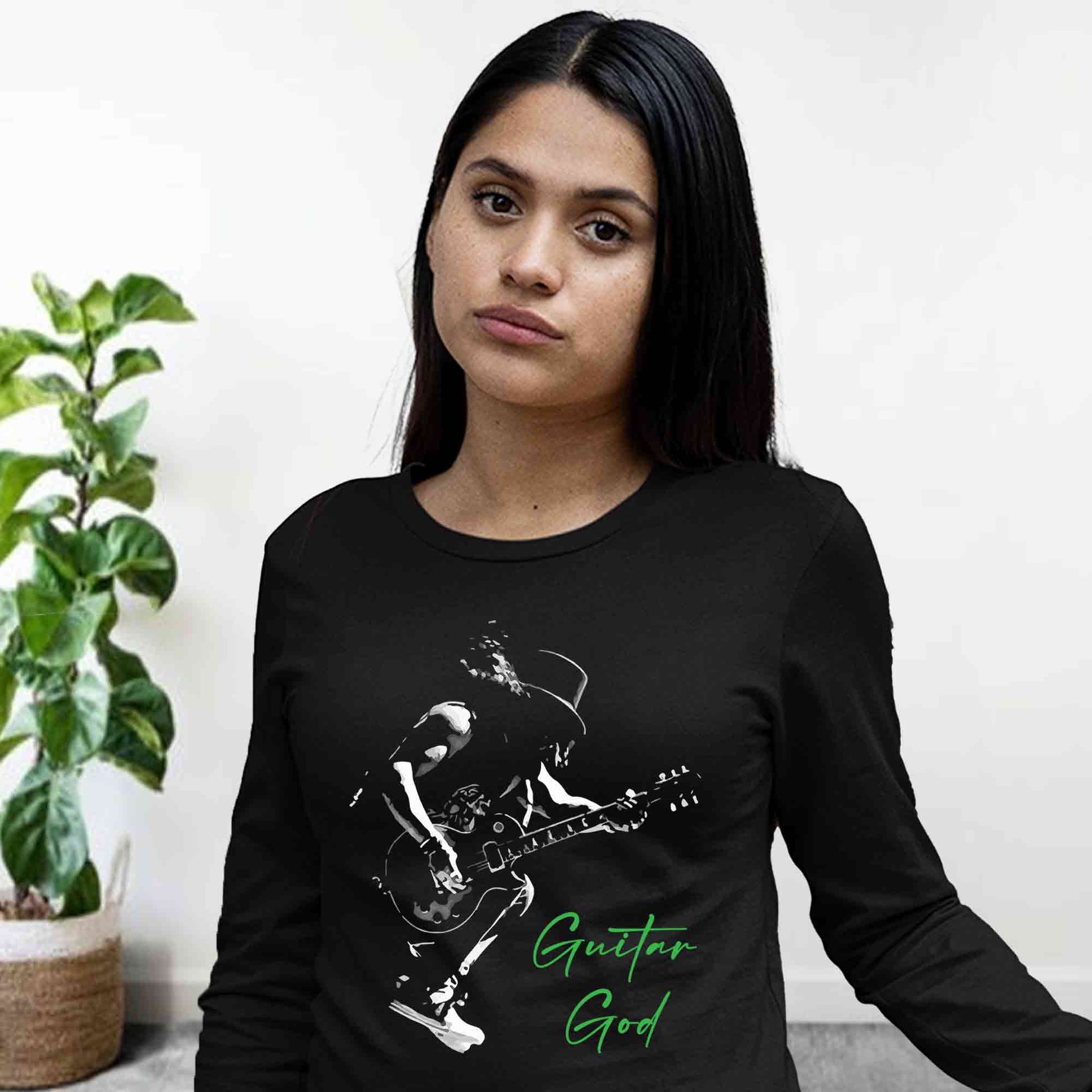 guns n' roses guitar god - slash full sleeves long sleeves music band buy online india the banyan tee tbt men women girls boys unisex black
