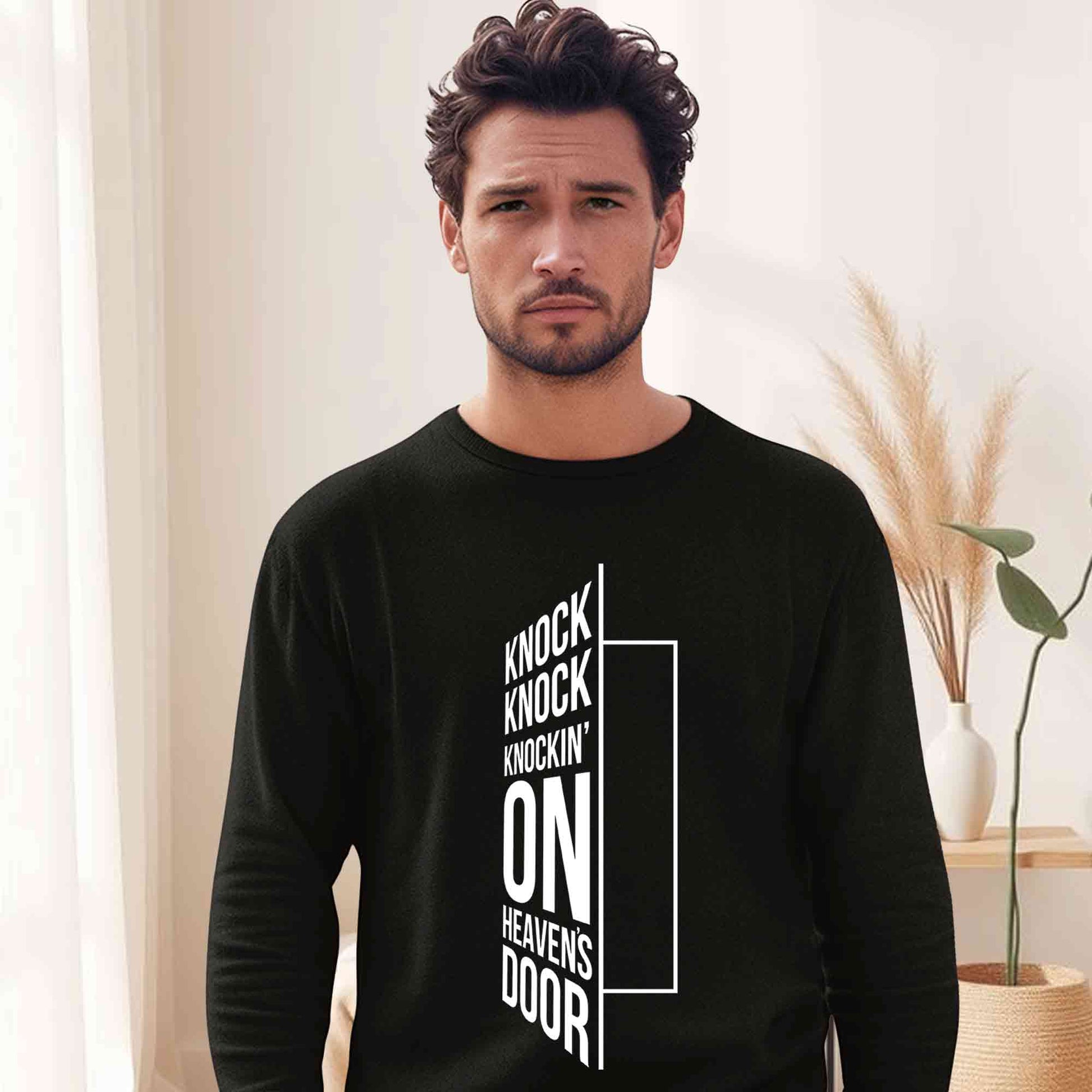 guns n' roses knockin' on heavens door full sleeves long sleeves music band buy online india the banyan tee tbt men women girls boys unisex black