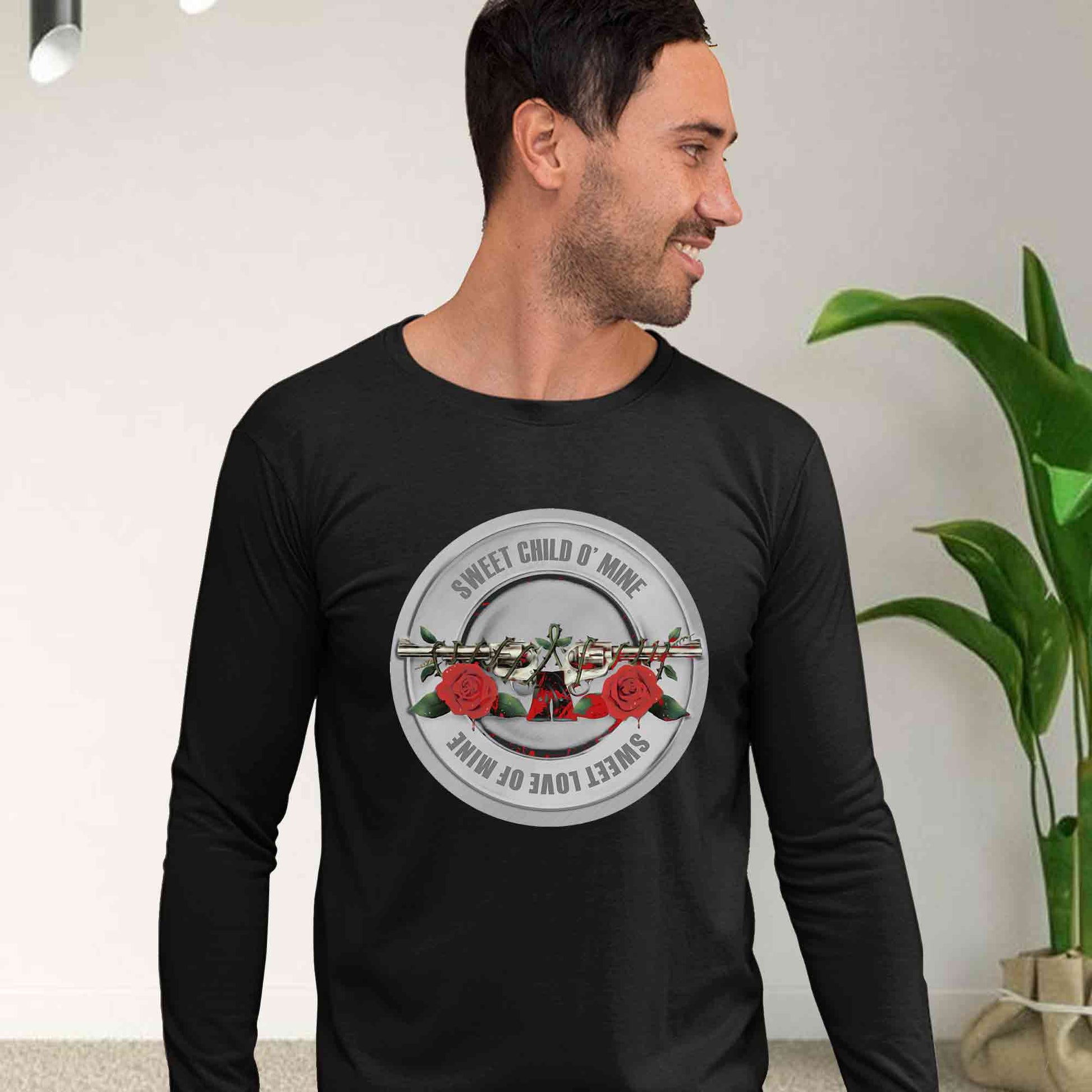 guns n' roses sweet child o' mine full sleeves long sleeves music band buy online india the banyan tee tbt men women girls boys unisex black