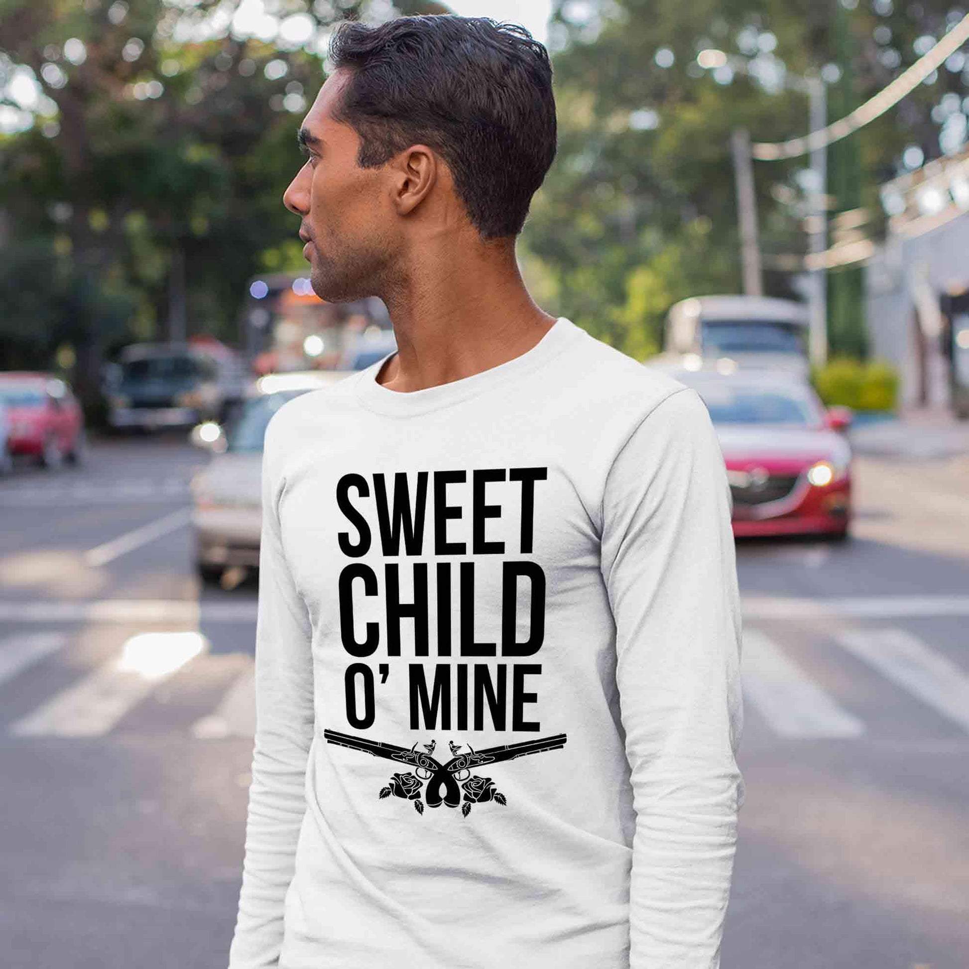 guns n' roses sweet child o' mine full sleeves long sleeves music band buy online india the banyan tee tbt men women girls boys unisex white