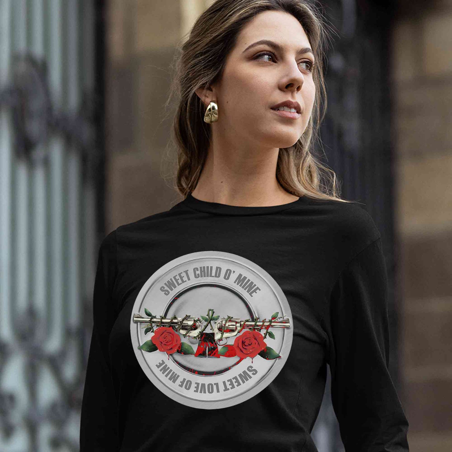 guns n' roses sweet child o' mine full sleeves long sleeves music band buy online india the banyan tee tbt men women girls boys unisex black