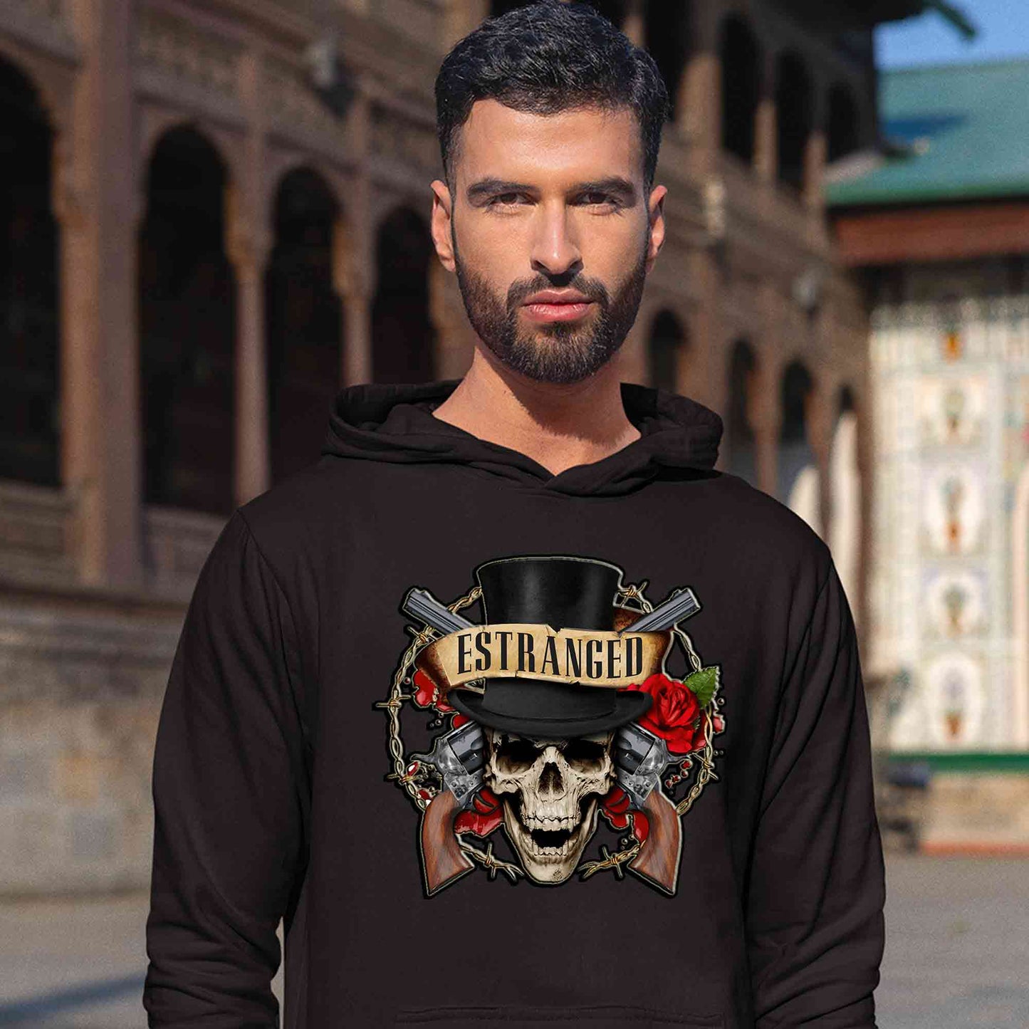 guns n' roses estranged hoodie hooded sweatshirt winterwear music band buy online india the banyan tee tbt men women girls boys unisex black