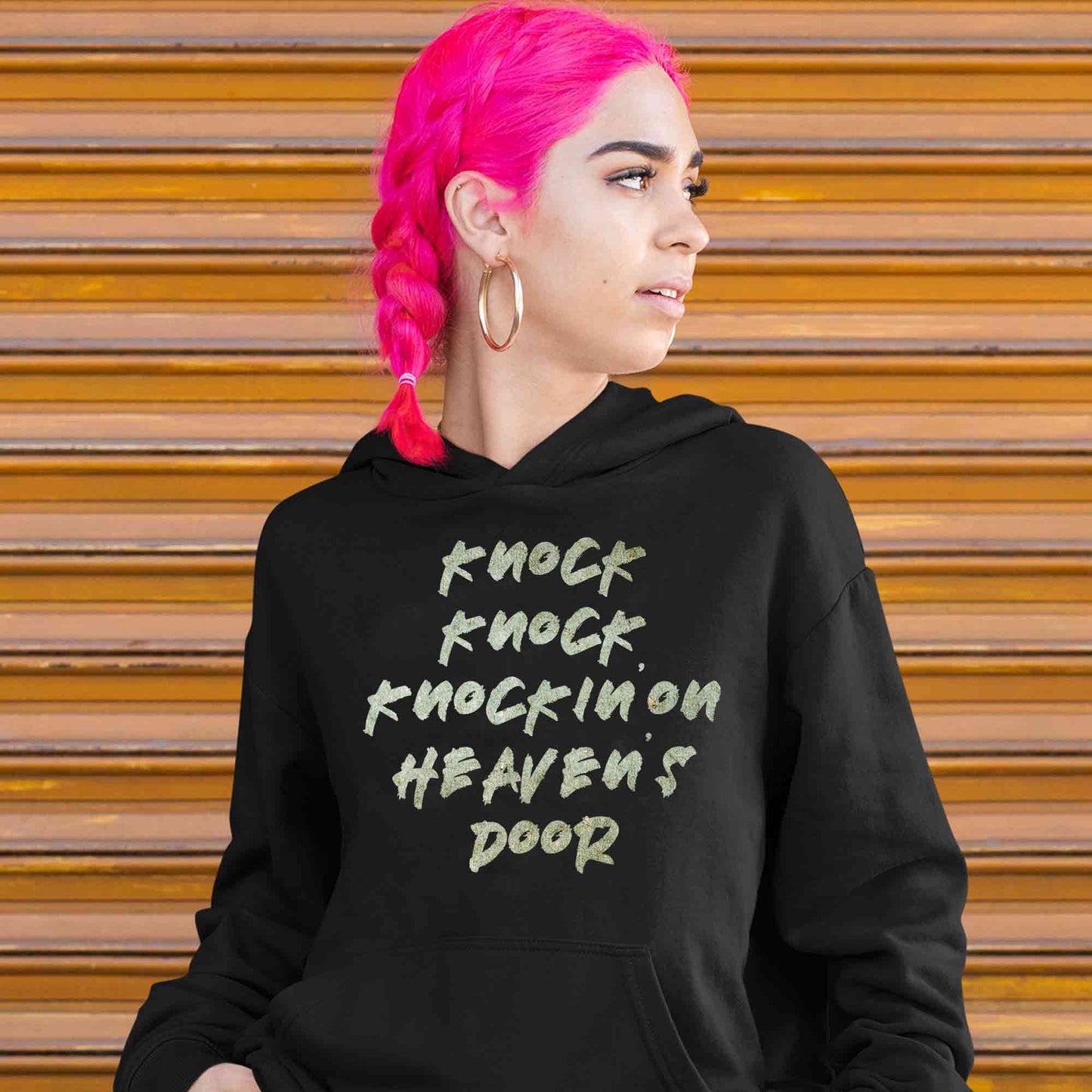 guns n' roses knockin' on heavens door hoodie hooded sweatshirt winterwear music band buy online india the banyan tee tbt men women girls boys unisex black