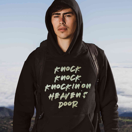 guns n' roses knockin' on heavens door hoodie hooded sweatshirt winterwear music band buy online india the banyan tee tbt men women girls boys unisex black