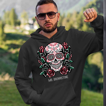 guns n' roses mr. brownstone hoodie hooded sweatshirt winterwear music band buy online india the banyan tee tbt men women girls boys unisex black - axl rose