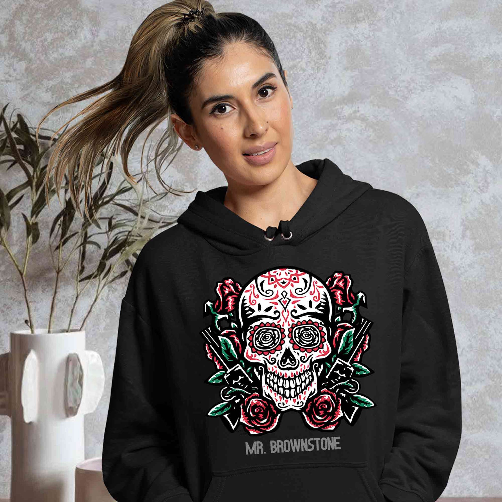 guns n' roses mr. brownstone hoodie hooded sweatshirt winterwear music band buy online india the banyan tee tbt men women girls boys unisex black - axl rose