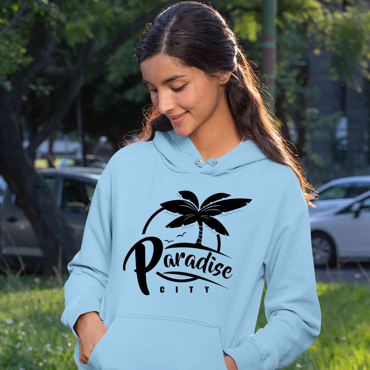 guns n' roses paradise city hoodie hooded sweatshirt winterwear music band buy online india the banyan tee tbt men women girls boys unisex gray