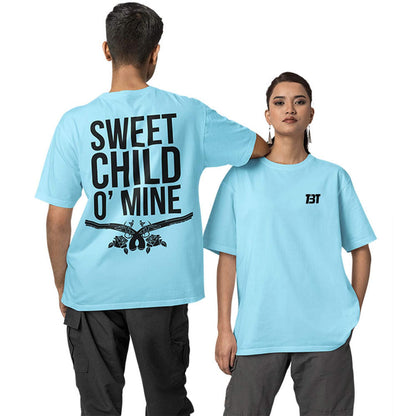 Oversized T shirt - Sweet Child O' Mine Typography
