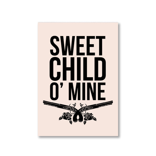 guns n' roses sweet child o' mine poster wall art buy online india the banyan tee tbt a4