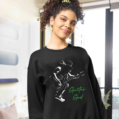 guns n' roses guitar god - slash sweatshirt upper winterwear music band buy online india the banyan tee tbt men women girls boys unisex black