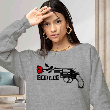 guns n' roses civil war sweatshirt upper winterwear music band buy online india the banyan tee tbt men women girls boys unisex gray