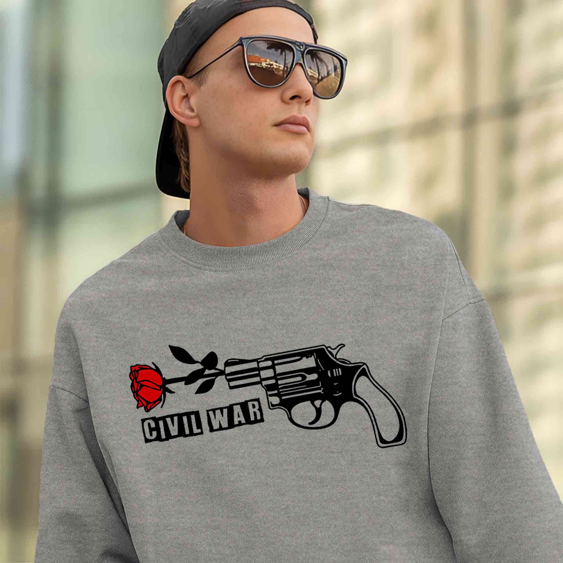 guns n' roses civil war sweatshirt upper winterwear music band buy online india the banyan tee tbt men women girls boys unisex gray