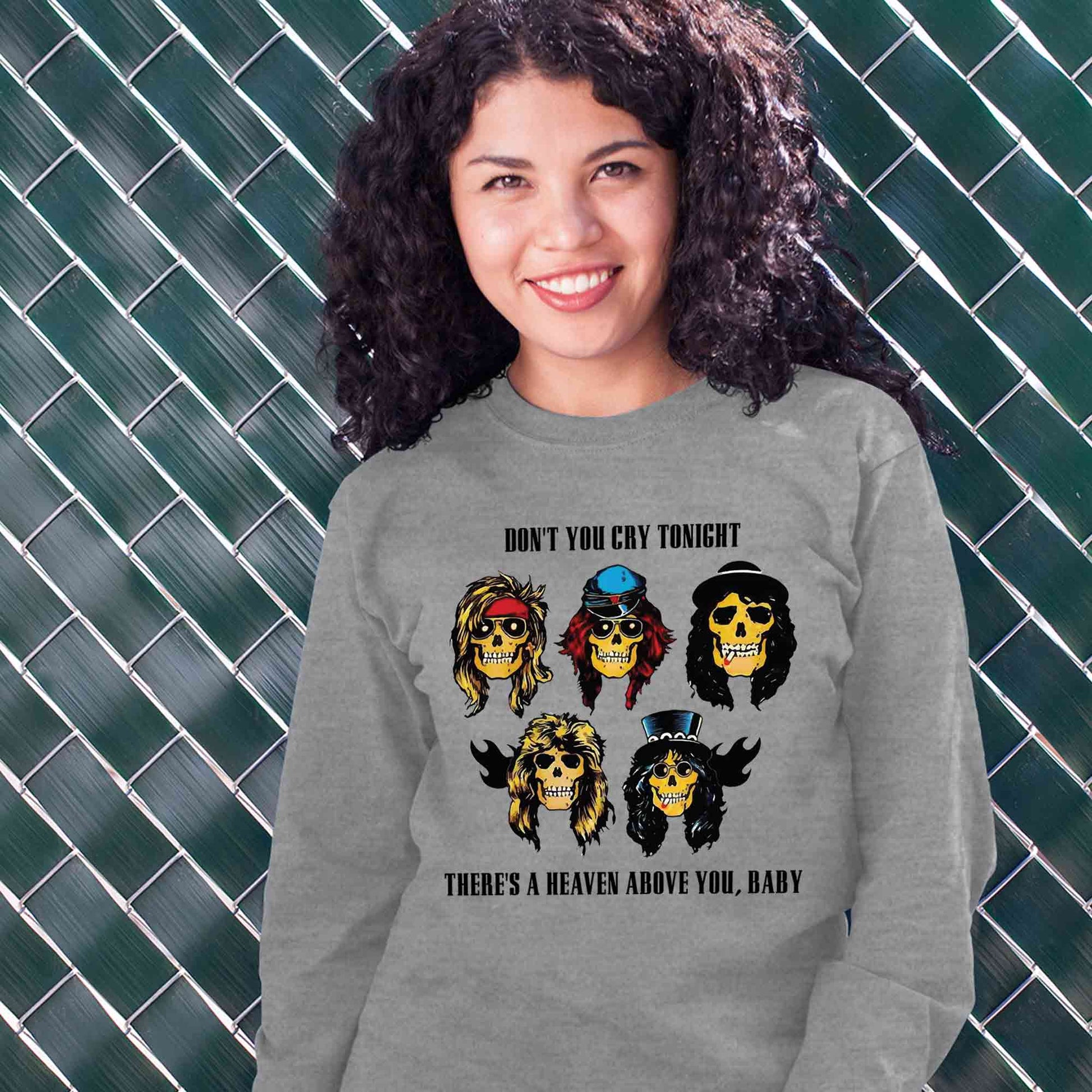 guns n' roses don't cry sweatshirt upper winterwear music band buy online india the banyan tee tbt men women girls boys unisex gray