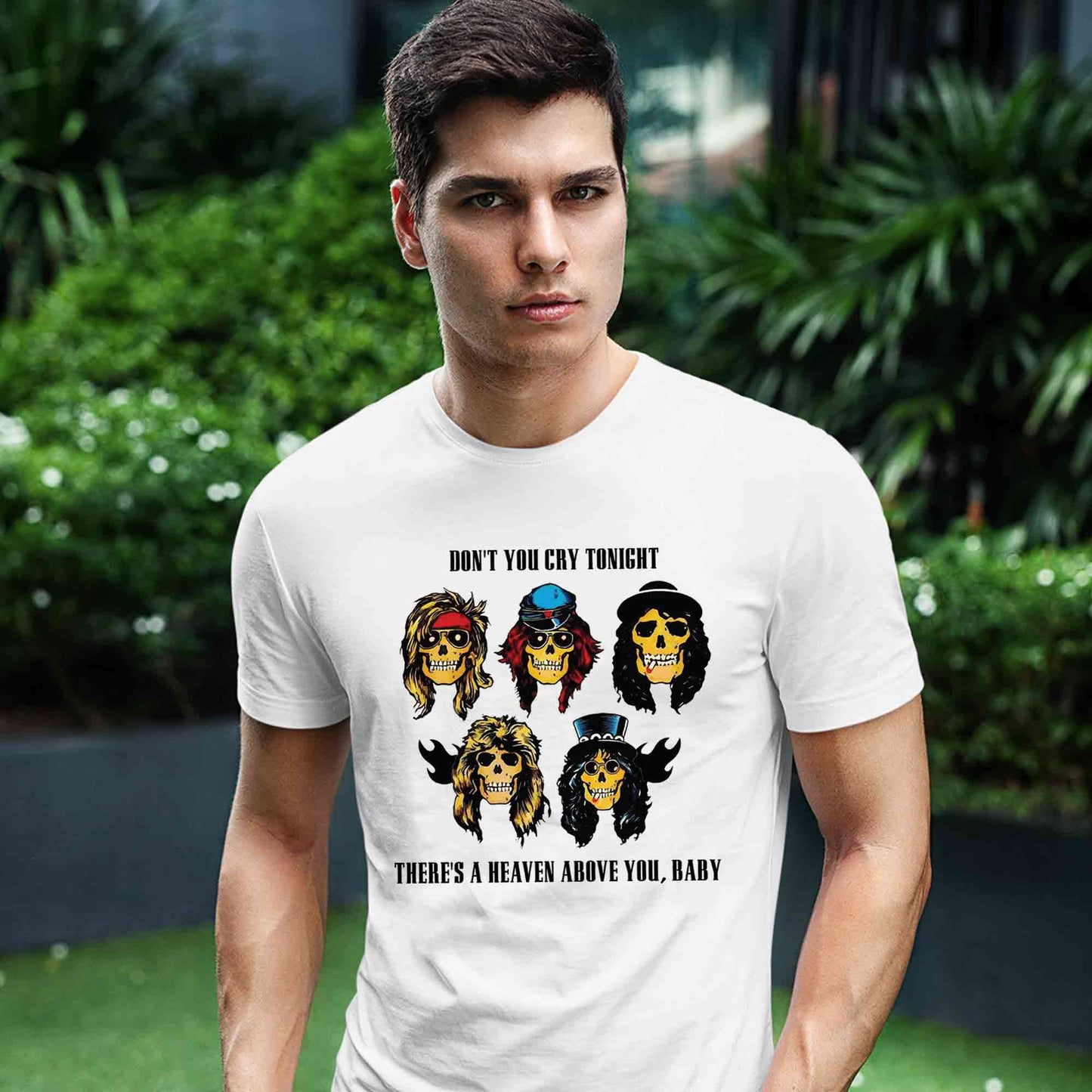 guns n' roses don't cry t-shirt music band buy online india the banyan tee tbt men women girls boys unisex white