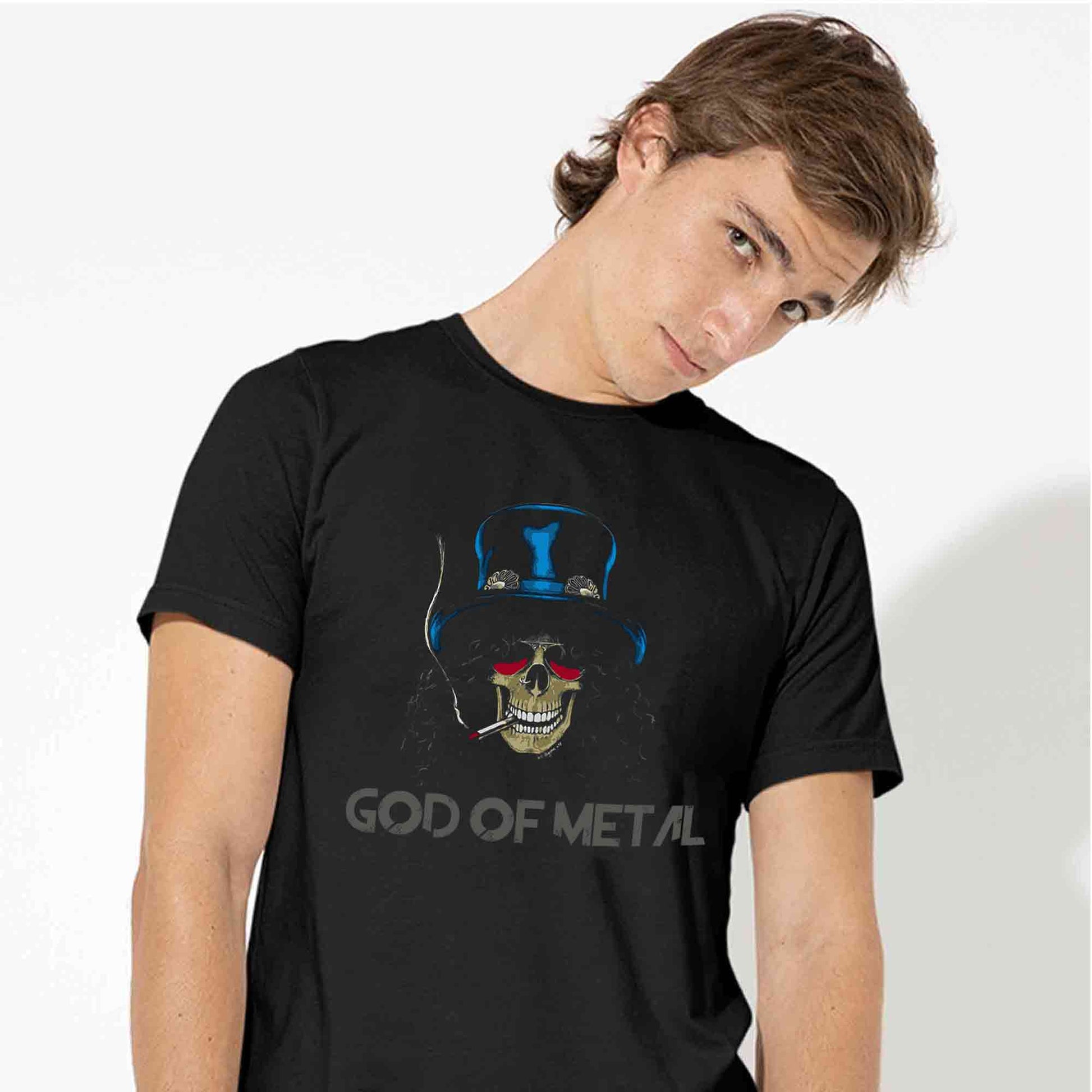 guns n' roses god of metal - slash t-shirt music band buy online india the banyan tee tbt men women girls boys unisex black