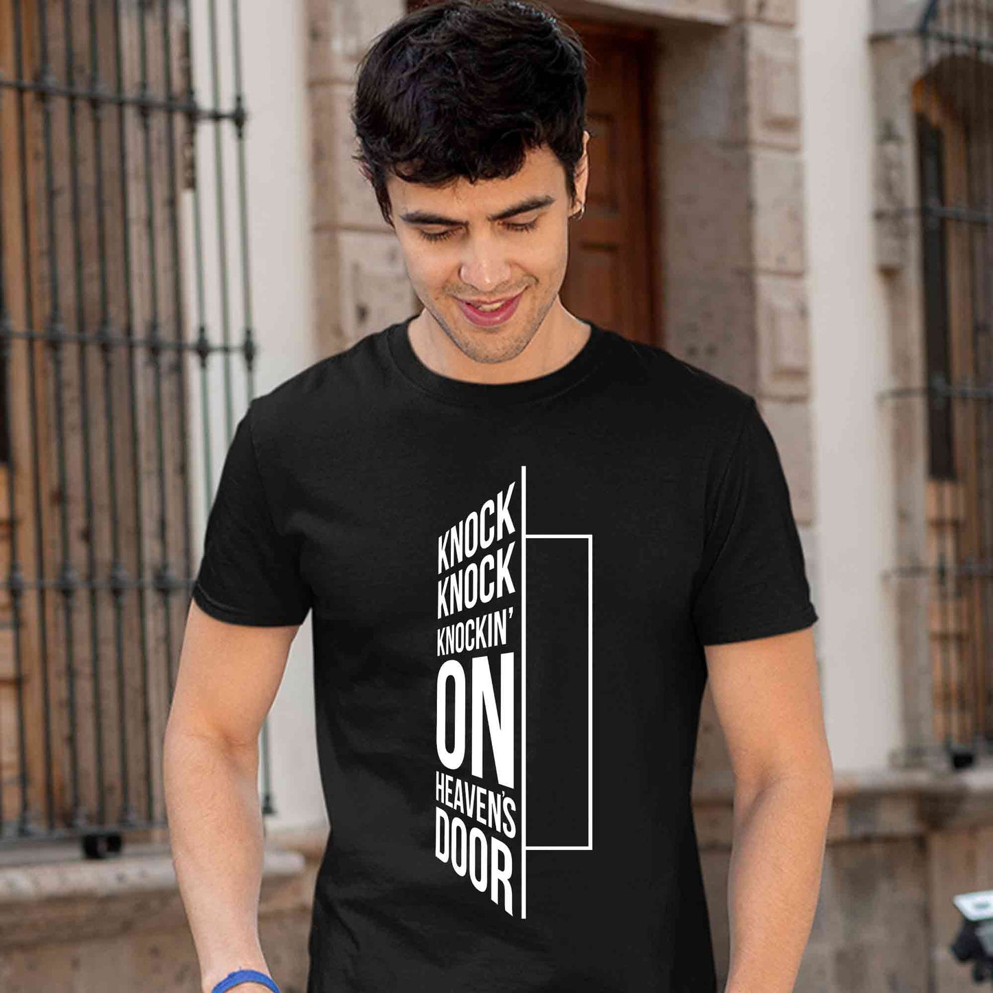 guns n' roses knockin' on heavens door t-shirt music band buy online india the banyan tee tbt men women girls boys unisex black