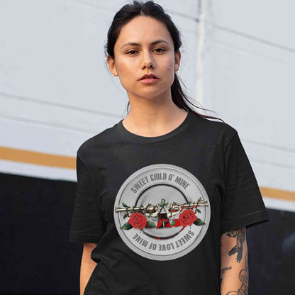 guns n' roses sweet child o' mine t-shirt music band buy online india the banyan tee tbt men women girls boys unisex black
