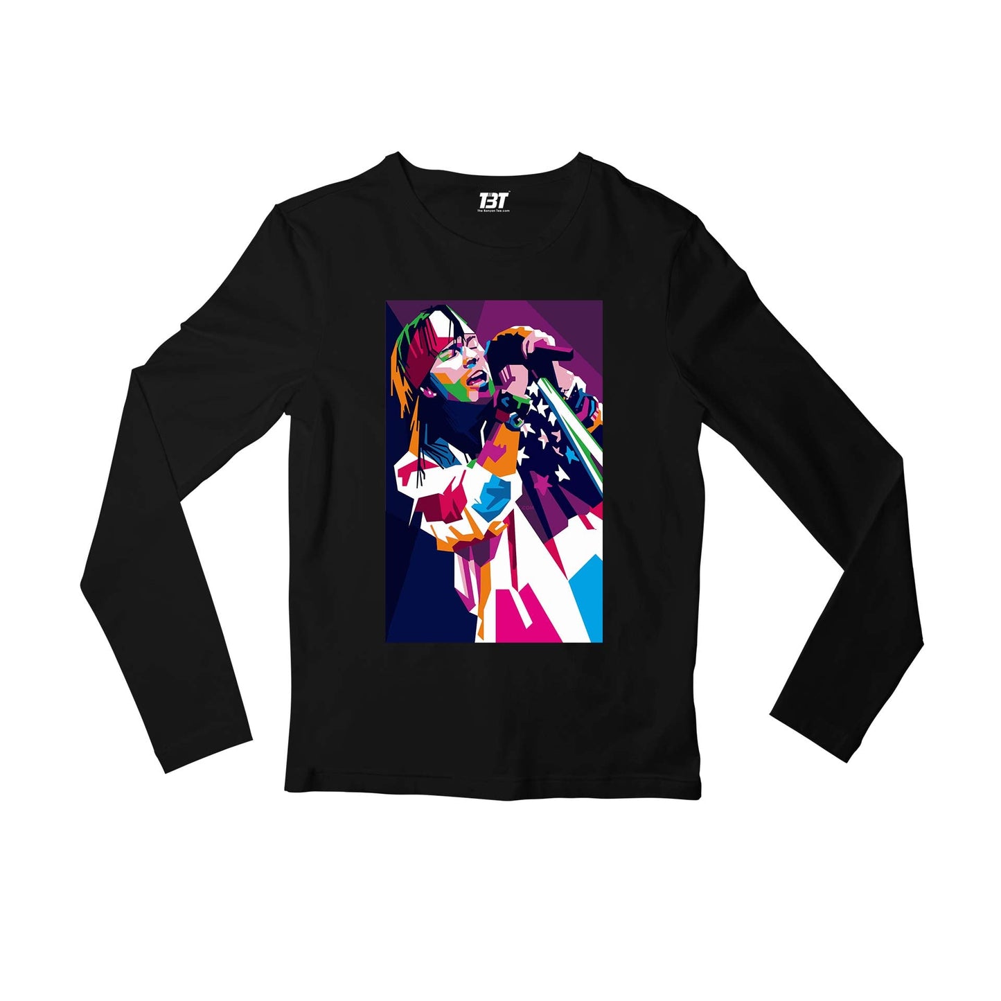 guns n' roses pop art full sleeves long sleeves music band buy online india the banyan tee tbt men women girls boys unisex black - axl rose