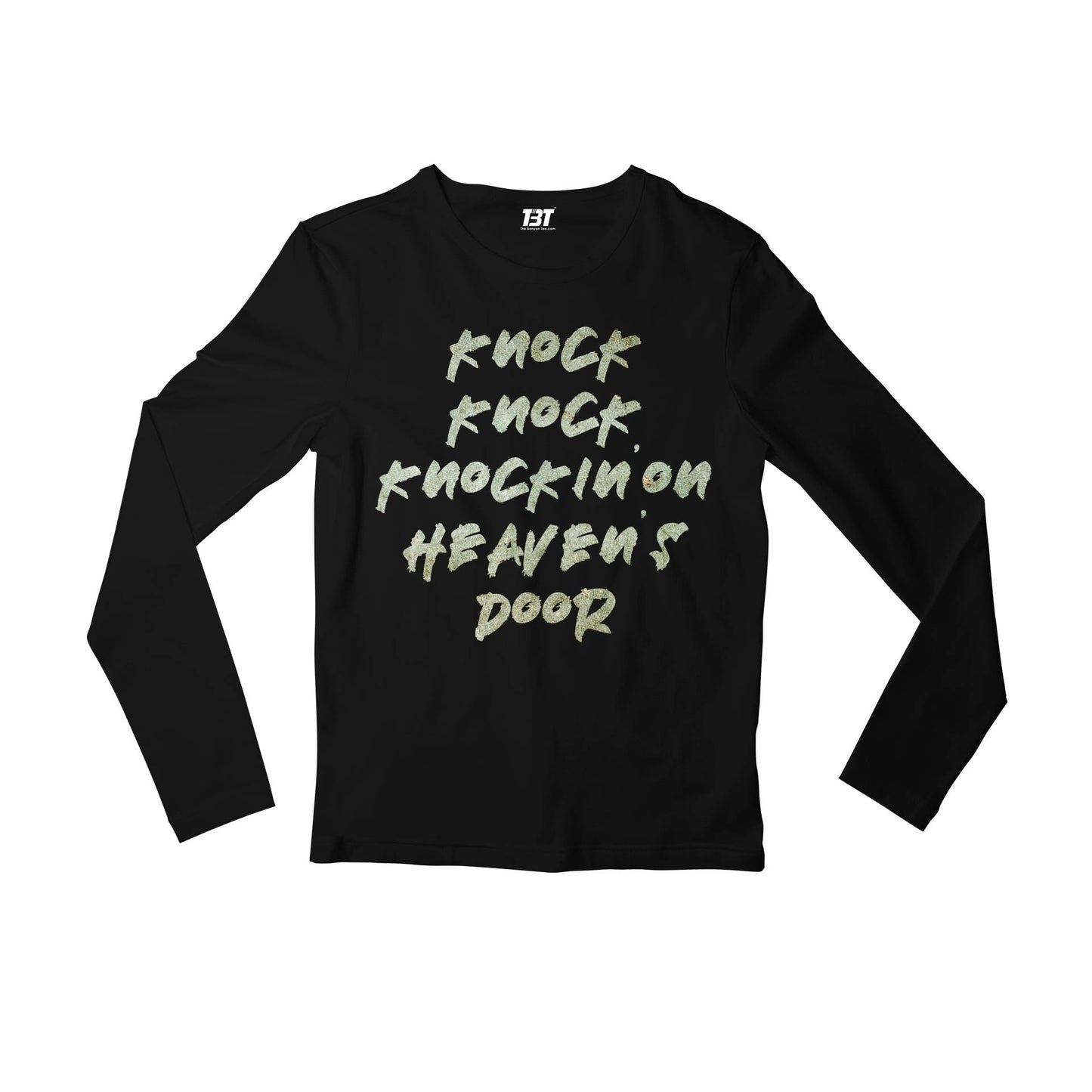 guns n' roses knockin' on heavens door full sleeves long sleeves music band buy online india the banyan tee tbt men women girls boys unisex black