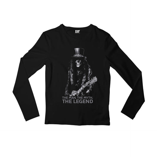 guns n' roses the legend - slash full sleeves long sleeves music band buy online india the banyan tee tbt men women girls boys unisex black