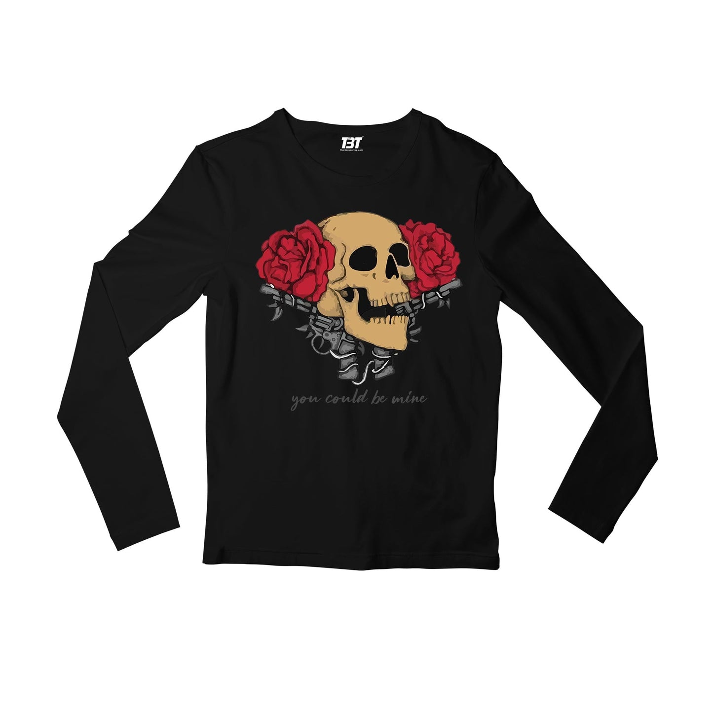guns n' roses you could be mine full sleeves long sleeves music band buy online india the banyan tee tbt men women girls boys unisex black