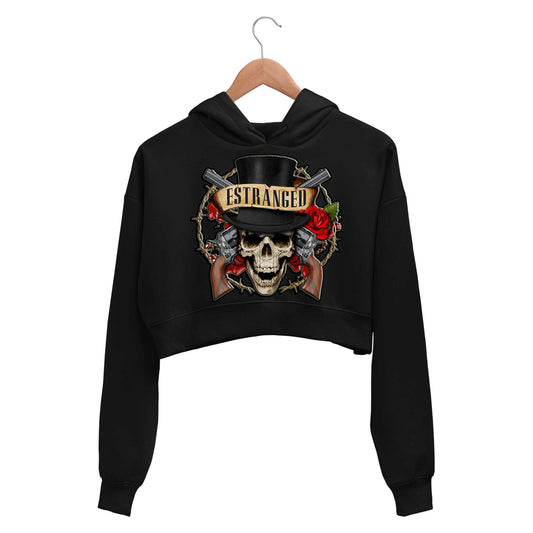 guns n' roses estranged crop hoodie hooded sweatshirt upper winterwear music band buy online india the banyan tee tbt men women girls boys unisex black