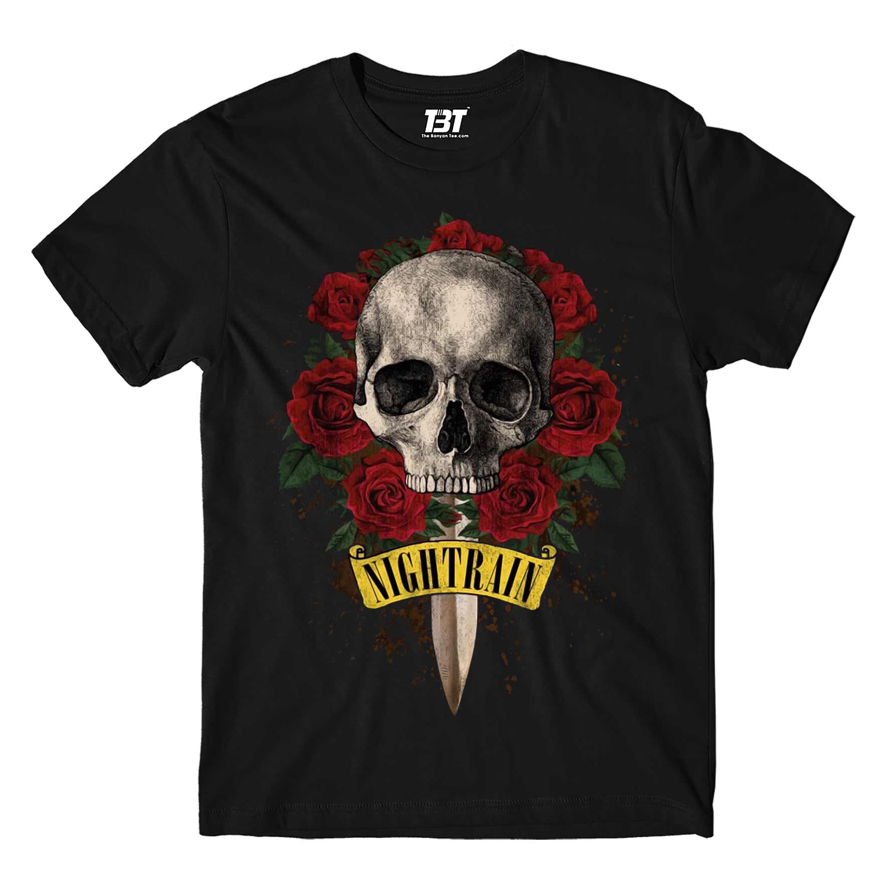 guns n' roses nightrain t-shirt music band buy online india the banyan tee tbt men women girls boys unisex black