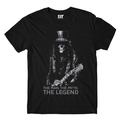 guns n' roses the legend - slash t-shirt music band buy online india the banyan tee tbt men women girls boys unisex black