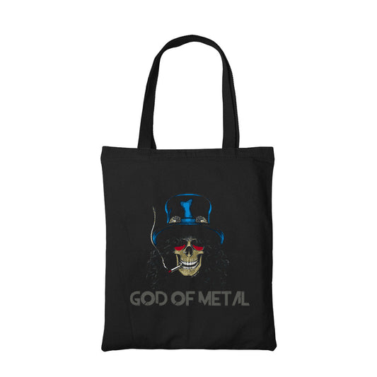guns n roses god of metal tote bag hand printed cotton women men unisex