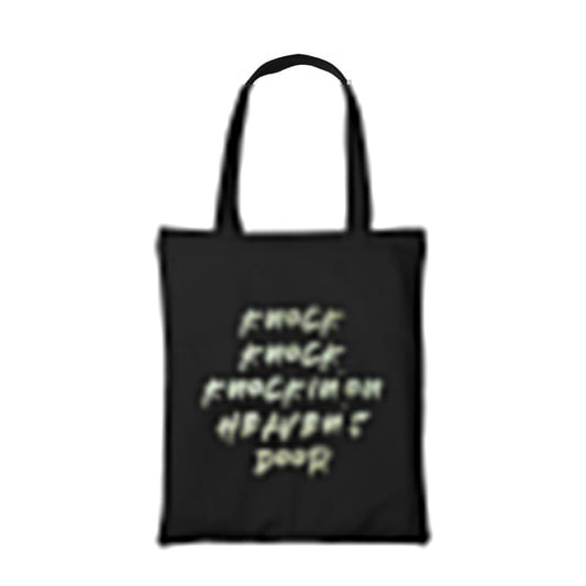 guns n roses knocking on heavens door tote bag hand printed cotton women men unisex