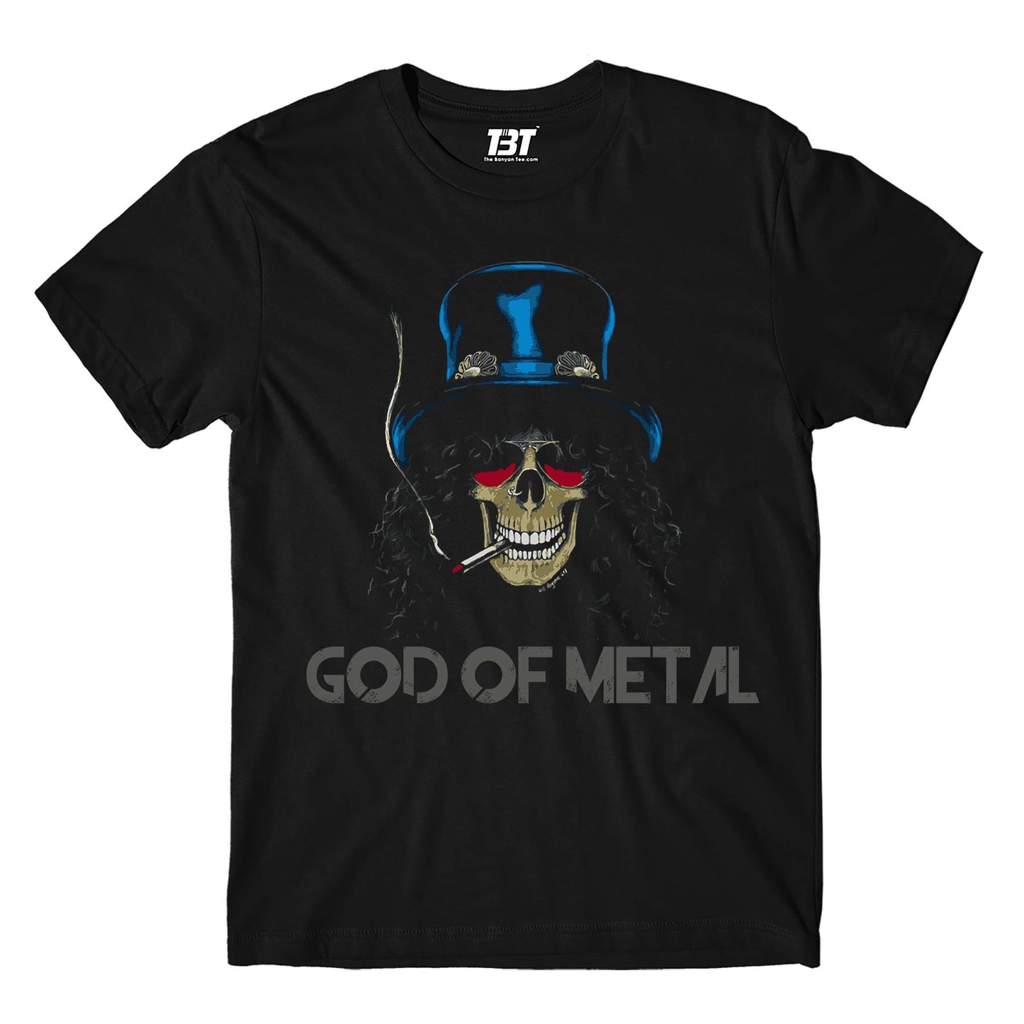 guns n' roses god of metal - slash t-shirt music band buy online india the banyan tee tbt men women girls boys unisex black