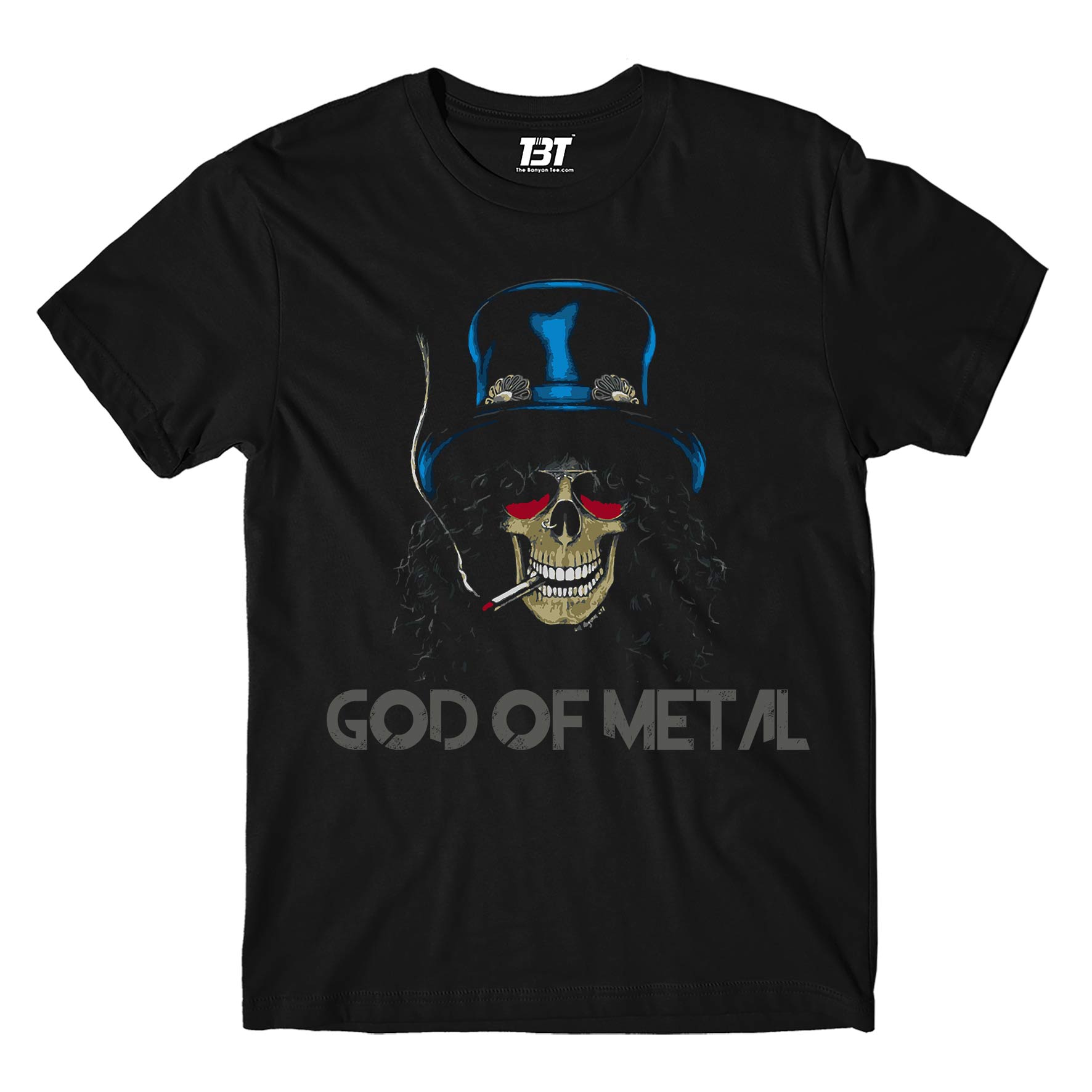 guns n' roses god of metal - slash t-shirt music band buy online india the banyan tee tbt men women girls boys unisex black