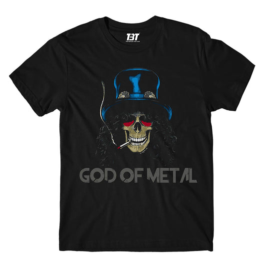 guns n' roses god of metal - slash t-shirt music band buy online india the banyan tee tbt men women girls boys unisex black