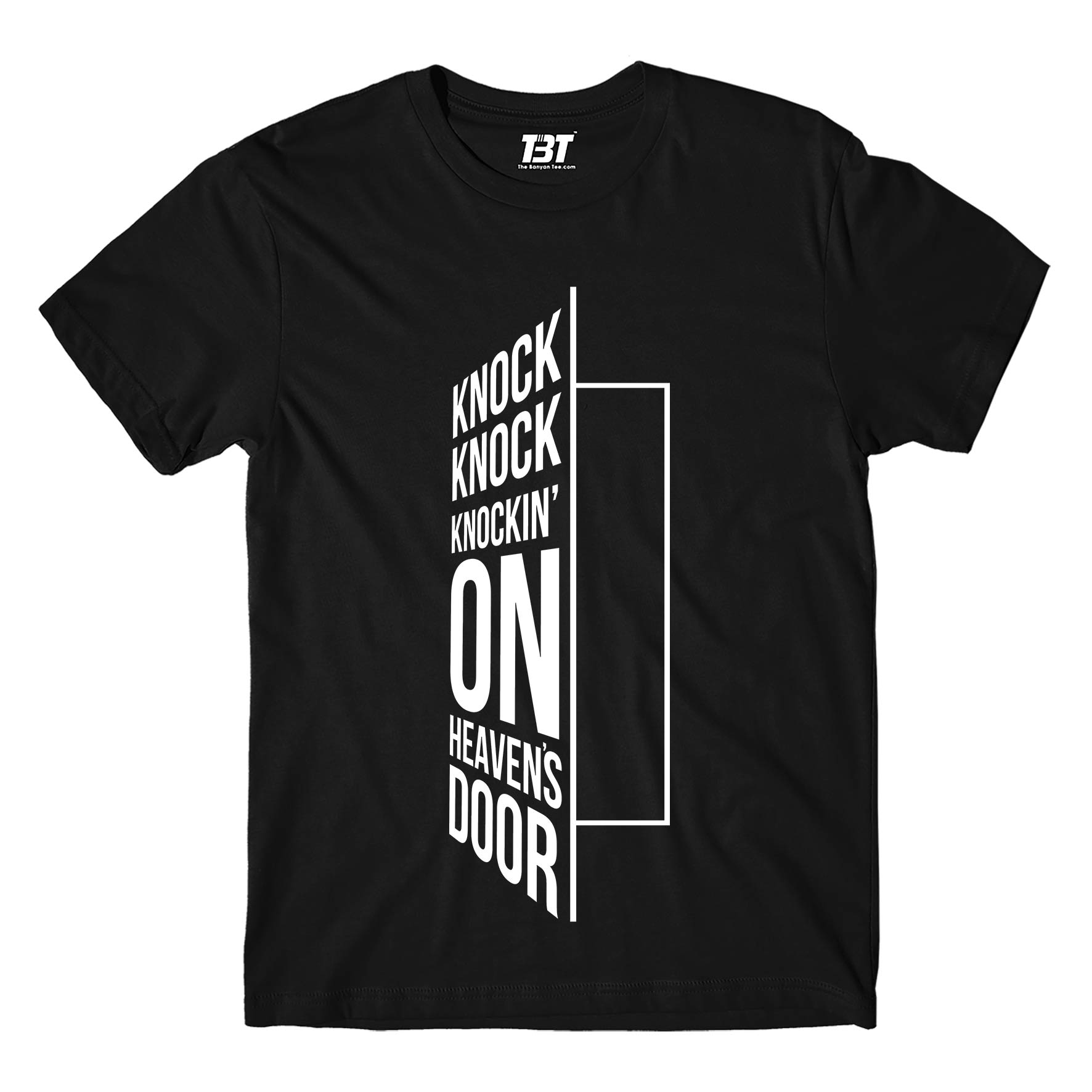 guns n' roses knockin' on heavens door t-shirt music band buy online india the banyan tee tbt men women girls boys unisex black