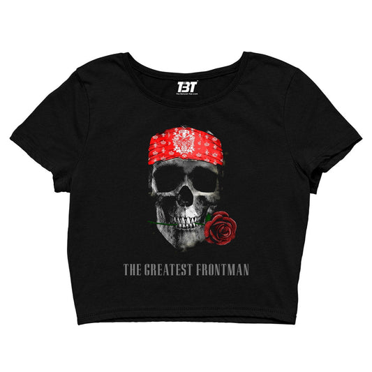 guns n' roses the greatest frontman crop top music band buy online india the banyan tee tbt men women girls boys unisex black - axl rose