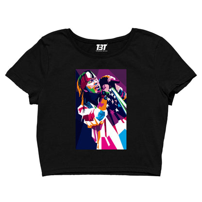 guns n' roses pop art crop top music band buy online india the banyan tee tbt men women girls boys unisex black - axl rose