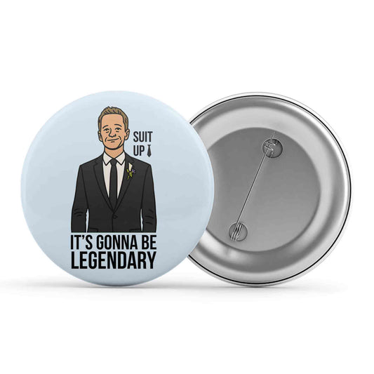 How I Met Your Mother Badge Metal Pin Button The Banyan Tee TBT