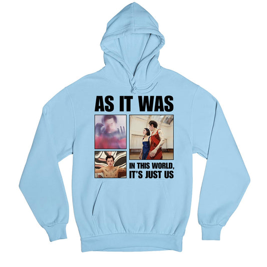 harry styles as it was hoodie hooded sweatshirt winterwear music band buy online india the banyan tee tbt men women girls boys unisex gray - in this world, it's just us  Edit alt text