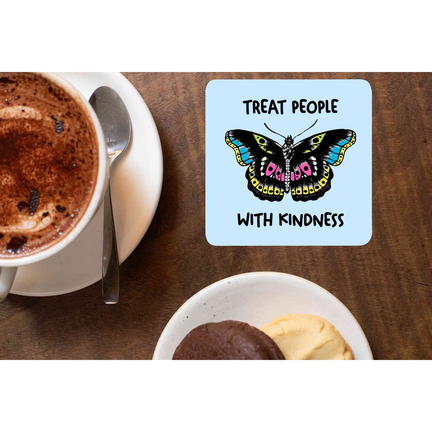 harry styles treat people with kindness coasters wooden table cups indian music band buy online india the banyan tee tbt men women girls boys unisex