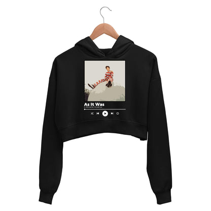 harry styles falling crop hoodie hooded sweatshirt upper winterwear music band buy online india the banyan tee tbt men women girls boys unisex black