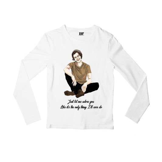 harry styles adore you full sleeves long sleeves music band buy online india the banyan tee tbt men women girls boys unisex white