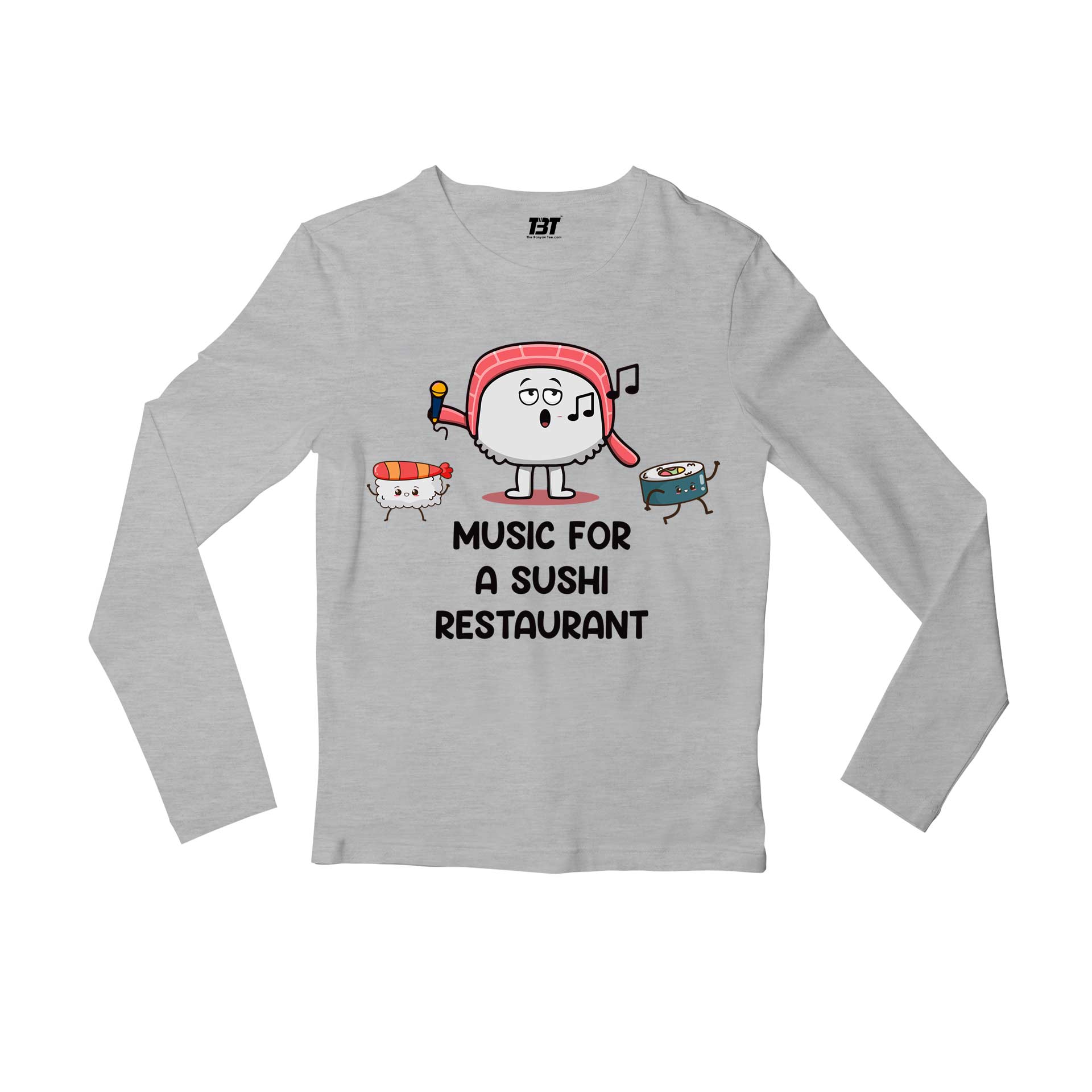 harry styles music for a sushi restaurant full sleeves long sleeves music band buy online india the banyan tee tbt men women girls boys unisex gray  Edit alt text